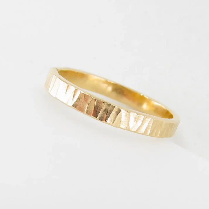 JM Hammered Textured Ring FRHH-GF