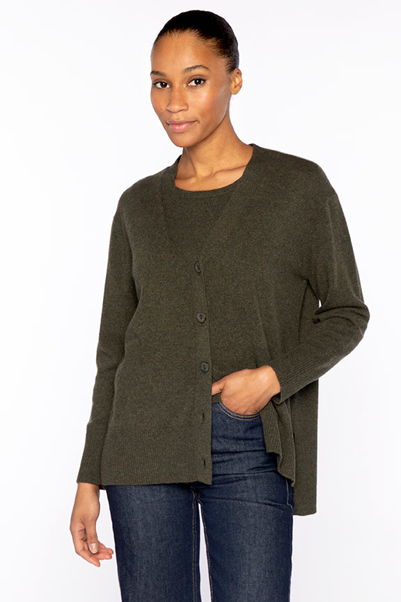 Kin Hi-low Button Cardigan