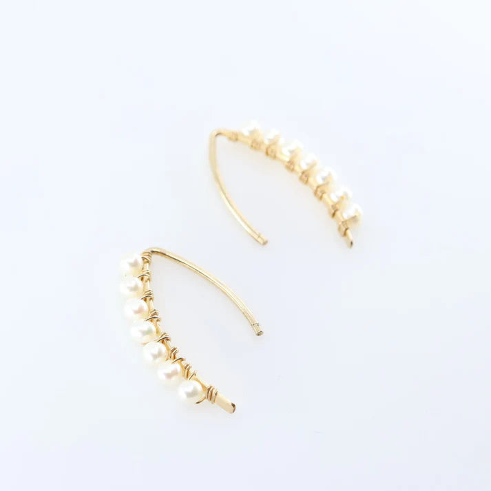 JM 1" Pearl Bar Earring EFHB-PRL