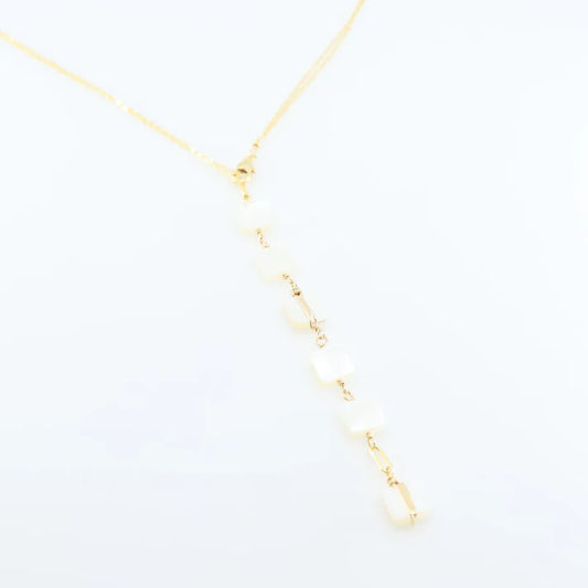 JM Pink Mother of Pearl 3 Wy Necklace NT-PMOP-GF