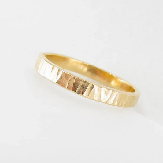 JM Hammered Textured Ring FRHH-GF