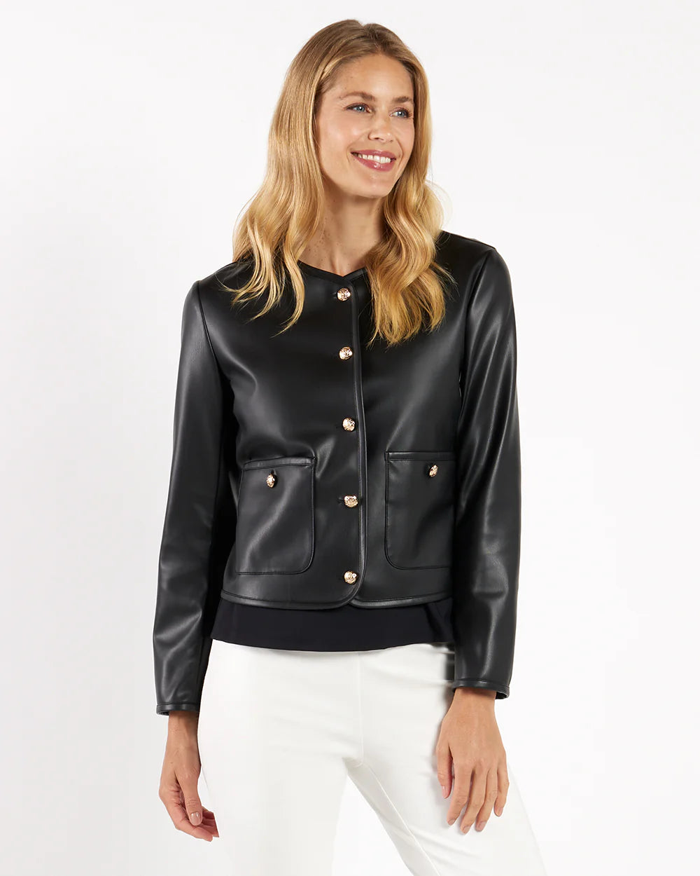 JC Hope Faux Leather Jacket