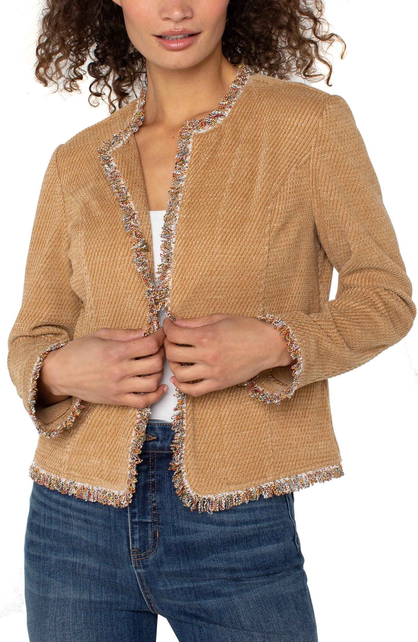 LP Collarless jacket - Honey