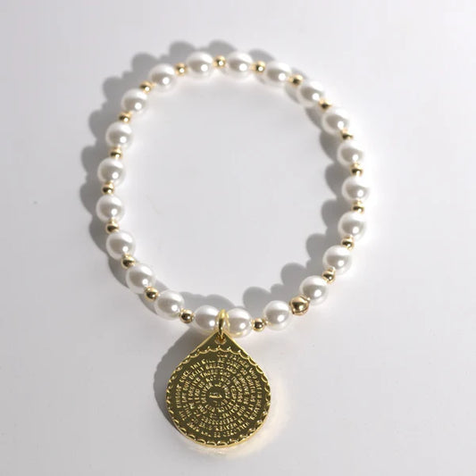 AA Lords prayer Gemstone bracelet