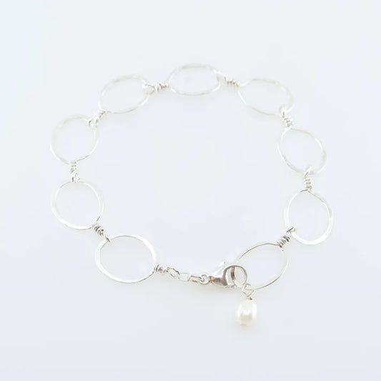 JM Oval Links Bracelet BF9OV-PRL-GF