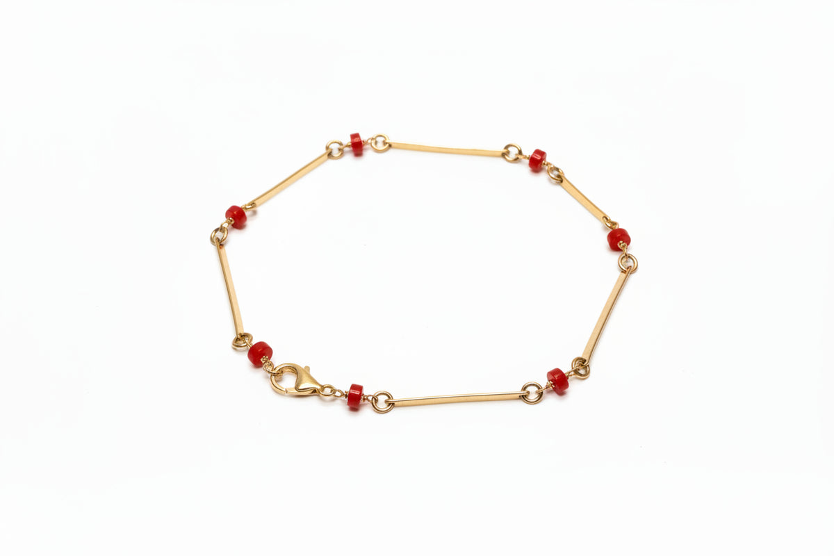 JM Red Coral Bracelet BFBLK-RC