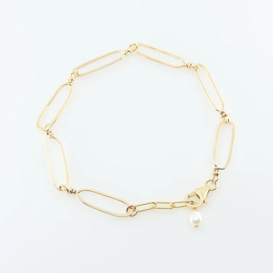 JM Paperclip Bracelet BFPC-GF