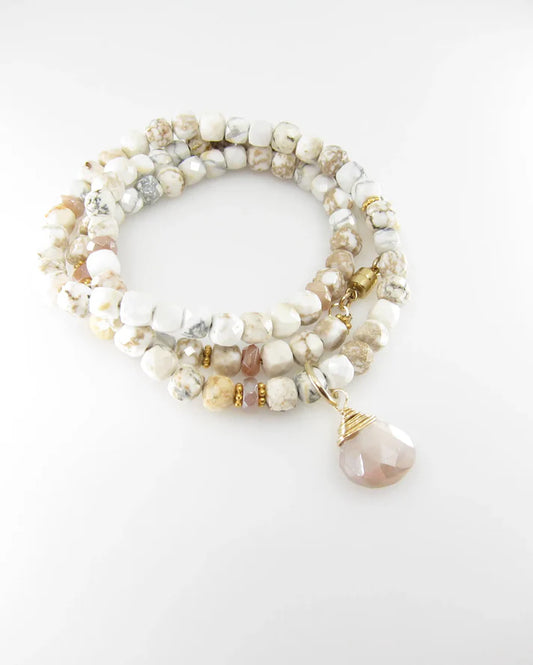 JM White Turqu 3 time Wrap BNG-WTQ-GF