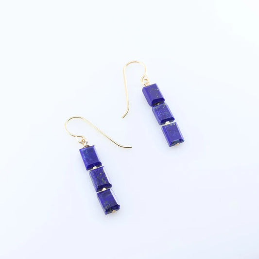 JM 3 Lapis Lazulli stone Earrings E3R-LL-GF