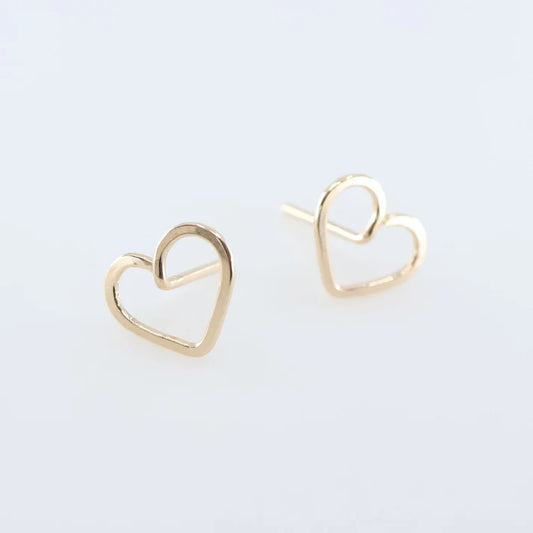 JM Heart Stud Earring EFHST