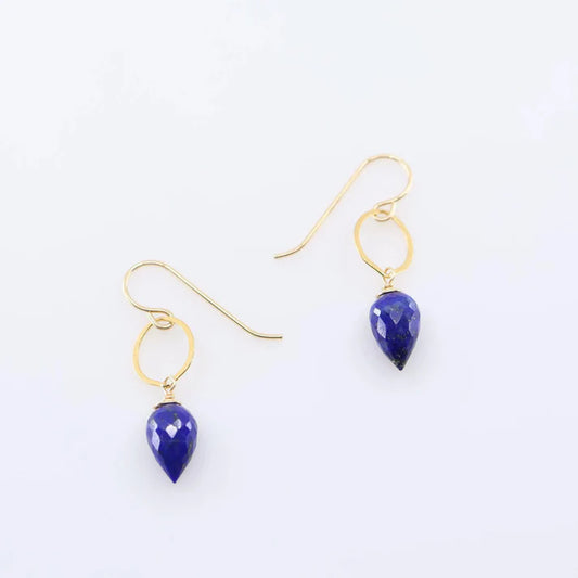 JM Teardrop Lapis Lazuli Drop Earring EP-LLTD