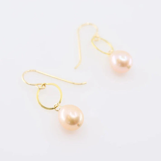 JM Pink Rice Pearl Drop Earring EP-PRP