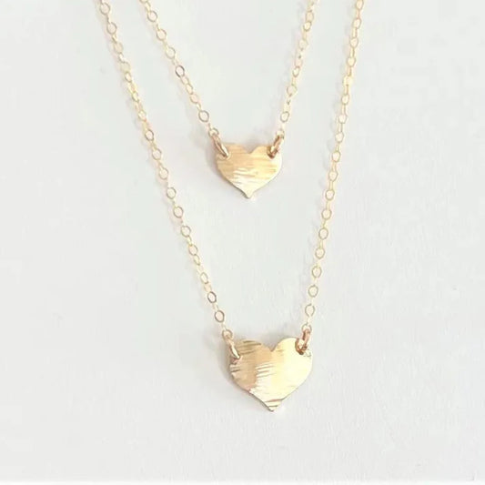 JM Hammered Heart Necklace NFLTH