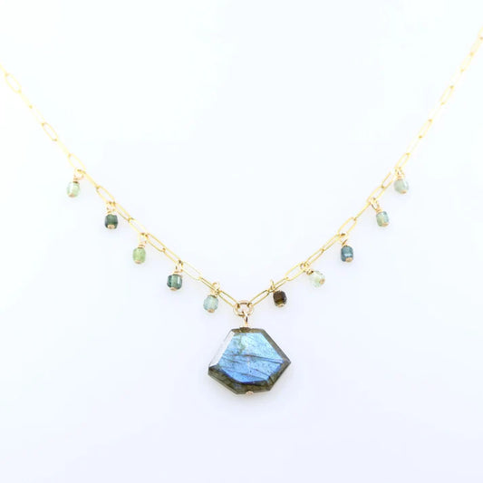 JM Labradorite Slice Necklace NG-SLAB-GF