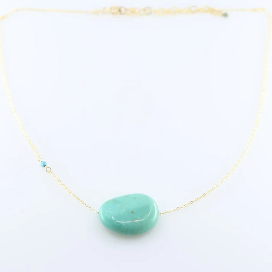 JM XL Turquoise Nugget Necklace
