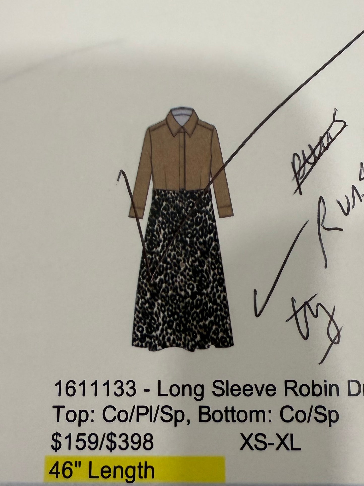 HW Robin L/S Dress (133)